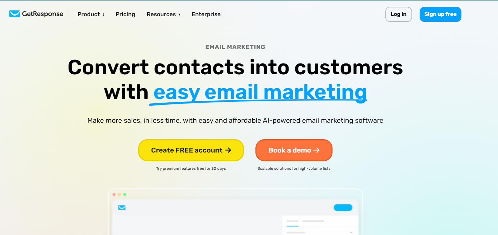 getresponse email marketing tools